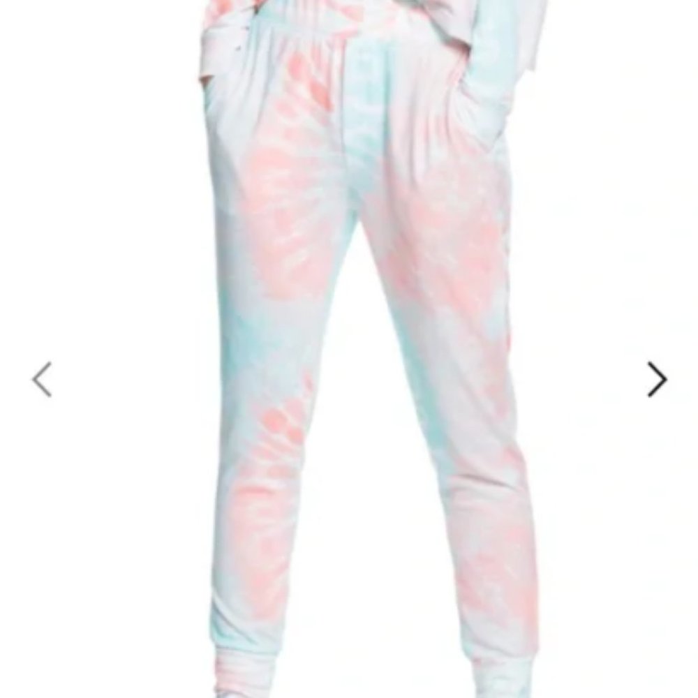 Roxy Current Mood Pants Peach Amber Nautilus Tie-Dye